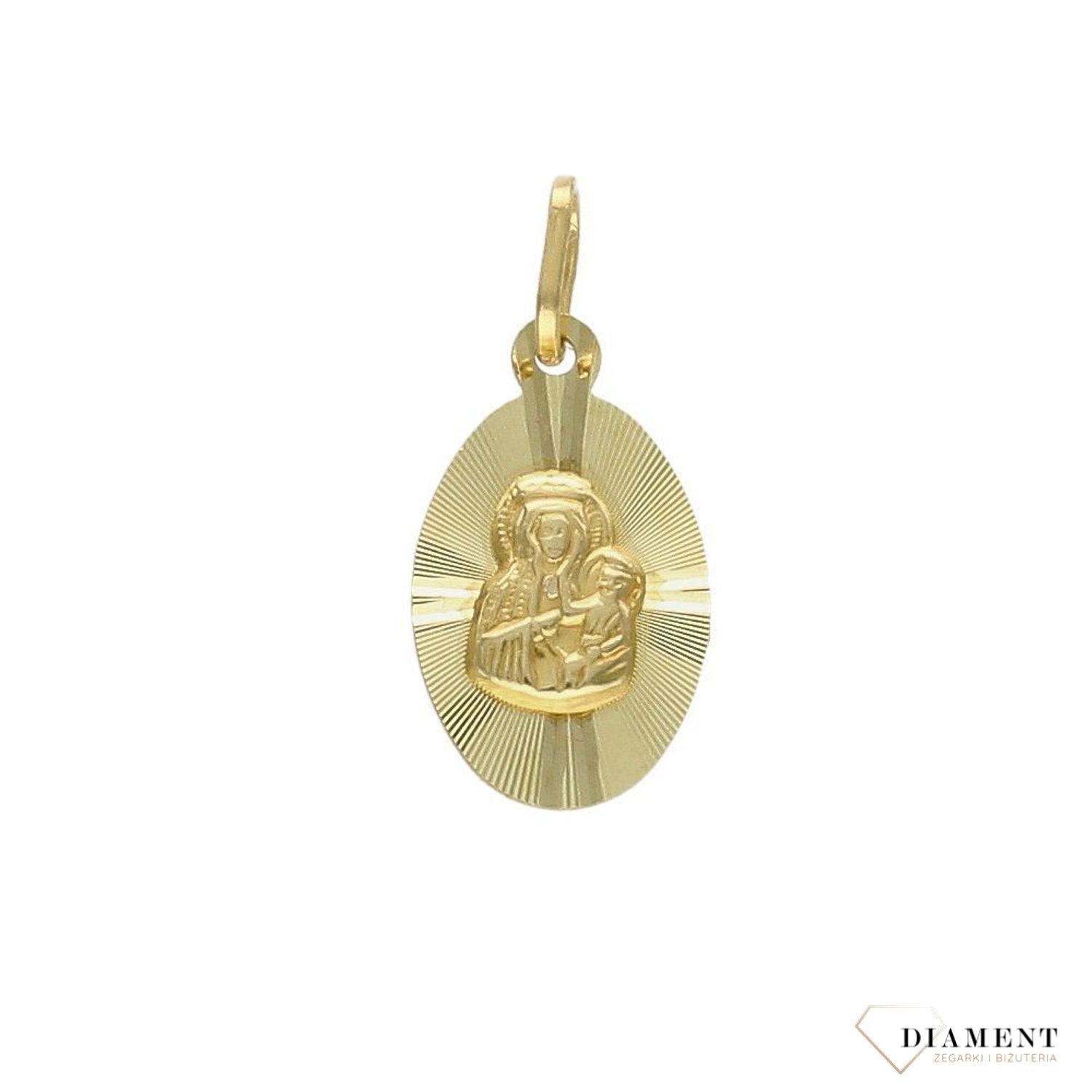 Złota zawieszka medalik 333 Matka Boska ZA 1108 333.jpg